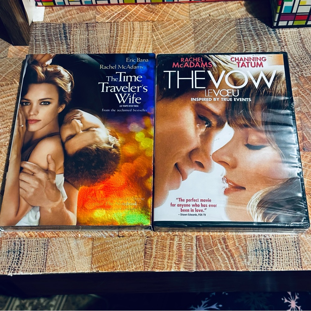 DVDs The Time Travellers Wife and The Vow new sealed set of two